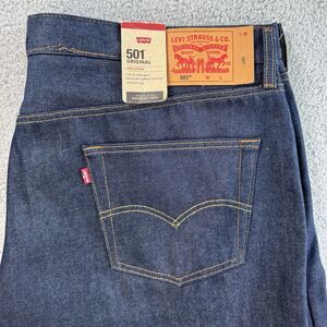 Levis 501xx Jeans Mens 48x32 Blue Straight Leg Denim Pants Button Fly NWT